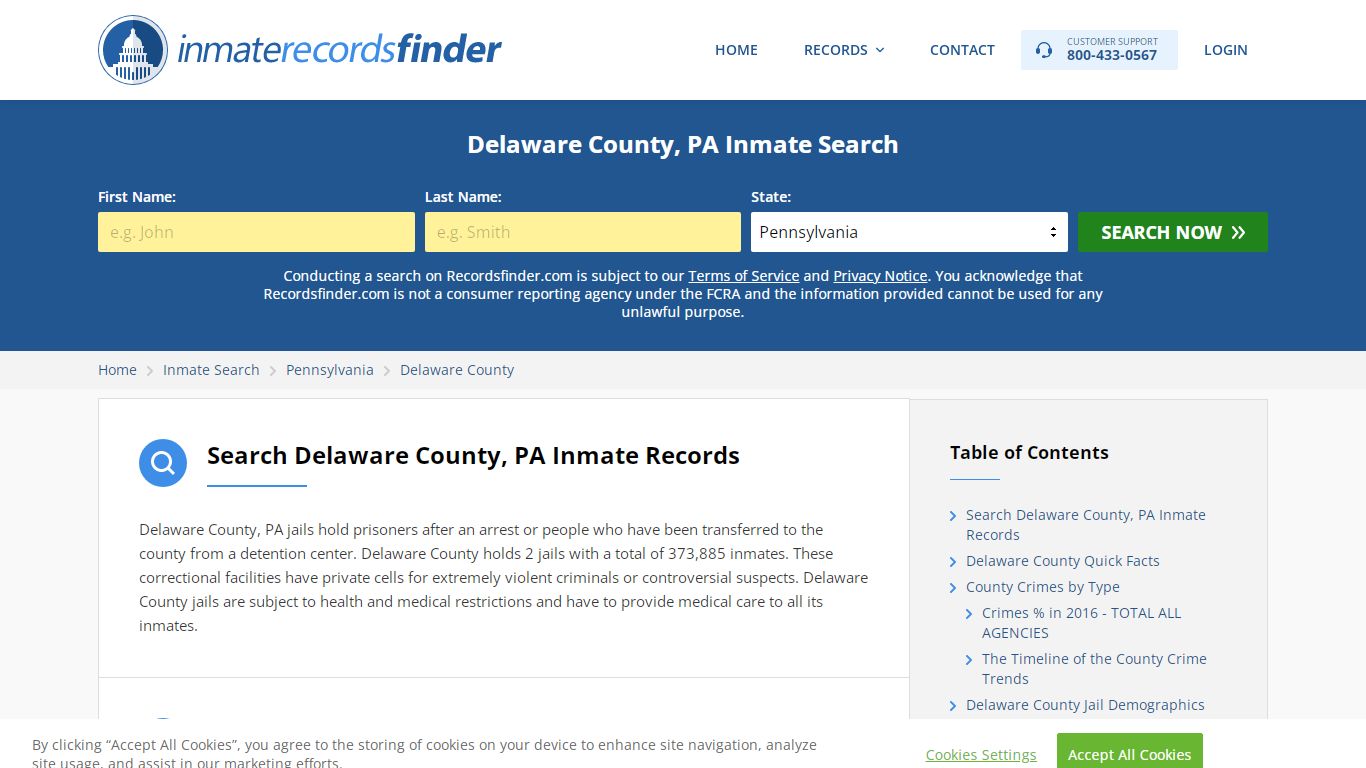 Delaware County, PA Inmate Lookup & Jail Records Online